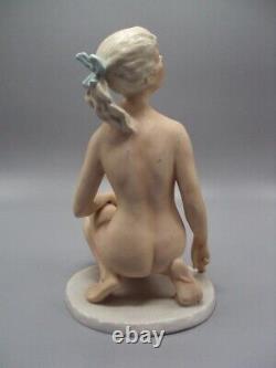 Kurt Steiner Art Deco Naked Nude Woman Girl Lady German porcelain figurine 4618