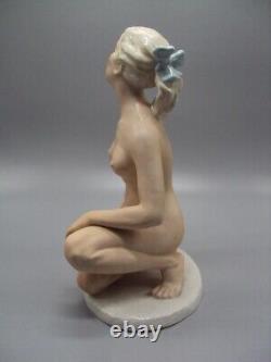 Kurt Steiner Art Deco Naked Nude Woman Girl Lady German porcelain figurine 4618