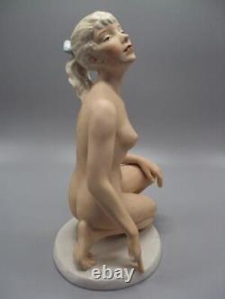 Kurt Steiner Art Deco Naked Nude Woman Girl Lady German porcelain figurine 4618
