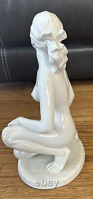 Kurt Steiner Art Deco Naked Nude Woman Lady German 9365 porcelain figurine 12