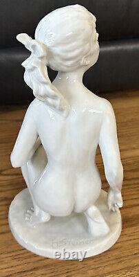 Kurt Steiner Art Deco Naked Nude Woman Lady German 9365 porcelain figurine 12
