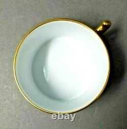 L'Objet Malachite Cup & Saucer Green Gilded Tea Coffee Porcelain New