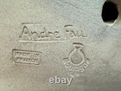 LARGE Art Deco French Ceramic Greyhound André Fau / Nicot 17.5 RARE