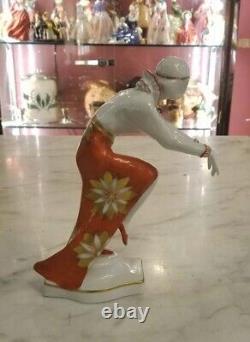 Lady Dancer, Art Deco German Porcelain Figurine
