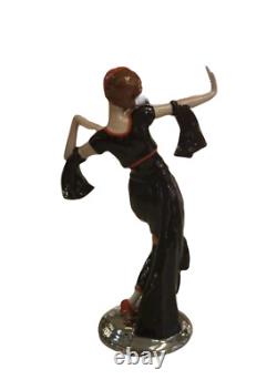 Lady Oriental Dancer, Art Deco German Porcelain Figurine
