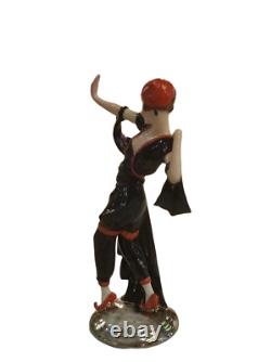 Lady Oriental Dancer, Art Deco German Porcelain Figurine