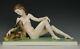 Large 15 Katzhutte Art Deco Figurine Girl With Fawn Worldwide