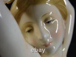 Large 1930s Art Deco German Porcelain Nude Female Figurine signed AH GOEBEL