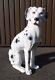Large Ceramic Dalmatian Dog Made In Italy Old Pottery Figurine Italian 48 Cm