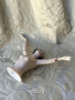 Large Half-doll/demi-figurine/buste Porcelaine/teepuppe/pincushion/art Deco/xxl