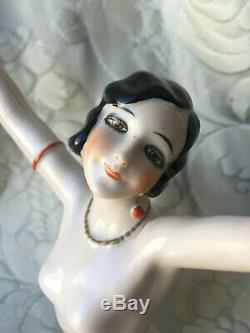 Large Half-doll/demi-figurine/buste Porcelaine/teepuppe/pincushion/art Deco/xxl