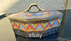 Large Limoges Porcelain Candy Jar Other Egyptian Decor Art Deco 1930