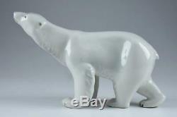 Large Royal Dux Porcelain Polar Bear