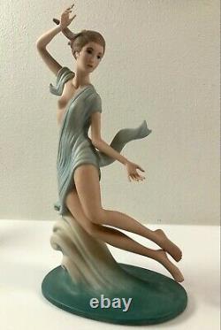 Laszlo Ispanky Semi Nude Lady on Wave Figurine Dawn LE 97/300