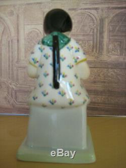 Lenci art deco porcelain girl figure Italy Torino L. R