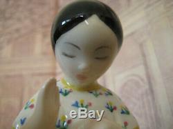 Lenci art deco porcelain girl figure Italy Torino L. R