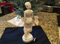 Lenox ABCO'37 Vintage ART DECO Lady Figurine with Whippet