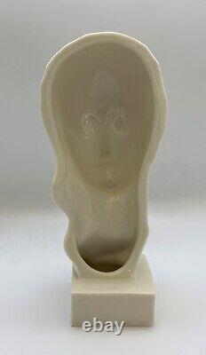 Lenox Geza DeVegh Woman's Face Bust Art Deco 1930s Porcelain
