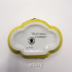 Limoges Floral Art Deco Trinket Box Chamart Peint Main France Vintage Video
