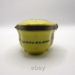 Limoges Floral Art Deco Trinket Box Chamart Peint Main France Vintage Video
