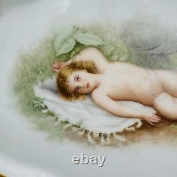 Limoges France Porcelain CFH/GDM Antique Hand Painted Tray Rare 13 Art Deco