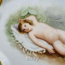 Limoges France Porcelain CFH/GDM Antique Hand Painted Tray Rare 13 Art Deco