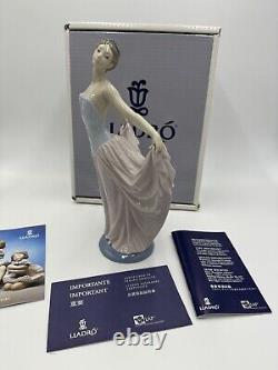 Lladro Ballerina Statue The Dancer 5050 Glossy Spain Porcelain 1979 Large Boxed