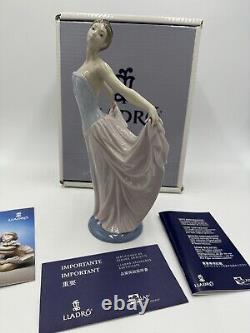 Lladro Ballerina Statue The Dancer 5050 Glossy Spain Porcelain 1979 Large Boxed