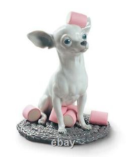 Lladro Chihuahua With Marshmallows #9191 Brand New In Box Cute Dog Save$$ F/sh