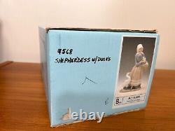 Lladro Daisa Shepherdess with Duck Figurine # 4568, 9 1/2 Tall, 5 1/2 Widest