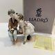 Lladro Figurine Ten And Growing Girl Kissing Boy On A Bench #7635 Mint Box