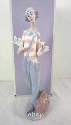 Lladro Retired 6997 Clown in Love Porcelain Statue Figurine with Box 14