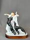 Louis Icart Art Deco 1929 Coursing Ii Ltd Ed Porcelain 9 Figurine Withbase Mint