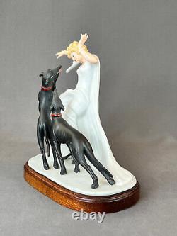 Louis Icart Art Deco 1929 COURSING II Ltd Ed Porcelain 9 Figurine withBase MINT