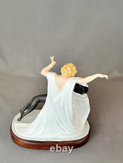 Louis Icart Art Deco 1929 COURSING II Ltd Ed Porcelain 9 Figurine withBase MINT