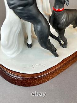 Louis Icart Art Deco 1929 COURSING II Ltd Ed Porcelain 9 Figurine withBase MINT