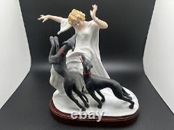 Louis Icart Art Deco 1929 Coursing II Limited Ed Figurine with Original Packaging