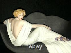 Louis Icart Porcelain Figurine 1937 Le Sofa Limited Edition Htf