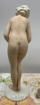 Lovely Painted Nude Lady Figurine Unterweissbach Germany Mark 9288