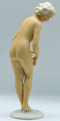 Lovely Painted Nude Lady Figurine Unterweissbach Germany Mark 9288 Video