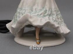 Lovely vintage Schaubach Kunst Wallendorf Germany porcelain figurine Lamp