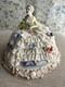 Luigi Fabris Italian Capodimonte Porcelain And Lace Dress Figurine (yellow Top)