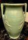 Mccoy Art Deco Pottery Sand Dollar Matte Green Glaze Vase 14 Tall Usa