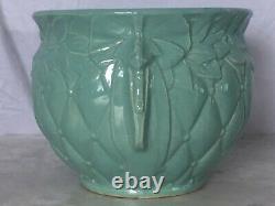 MCCoy Quilted Jardiniere Planter Turquoise Aqua Green 10 1/2