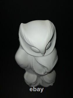 MNP Limoges Porcelain Bisque Owls Sculpture Pierre Grassinoux 13.5