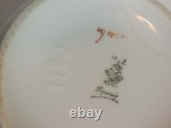 MZ Austria Porcelain Art Deco Era SET 4 Demitasse Cup + 5 Saucer + Chocolate Pot