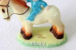 Mabel Lucie Attwell Boo Boo On Donkey Blue Pixie Shelley Figurine La. 26