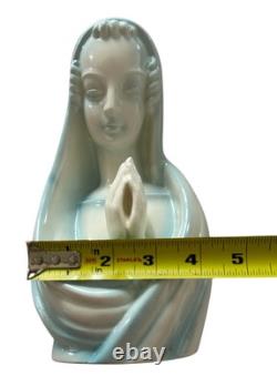 Madonna Porcelain Figurine Statue Erphila Czechoslovakia Art Deco 8.5 Vintage
