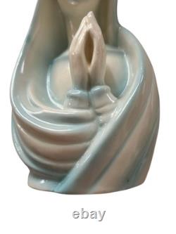 Madonna Porcelain Figurine Statue Erphila Czechoslovakia Art Deco 8.5 Vintage