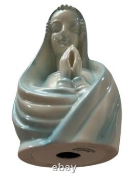 Madonna Porcelain Figurine Statue Erphila Czechoslovakia Art Deco 8.5 Vintage